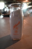 J.H. Bunnell and Son of Dalton PA Half Pint Milk Bottle