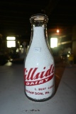 Hillside Dairy of Thompson PA Quart Milk Bottle