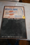 Woodlawn Dairy Products Menu Sign