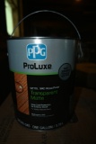 Four One Gallon Containers of PPG Mahogany 045 Wood Finish