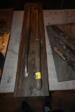 Two Vintage Tools on a Wooden Plaque