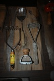 Five Culinary Tools on a Wooden Plaque