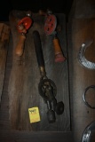 Three Hand Drills on a Wooden Plaque