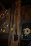 Two Vintage Tools on a Wooden Plaque