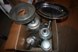 Box of Metal Kitchenware
