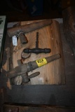 Barrel Spigots and Cork Screw on Wooden Plaque