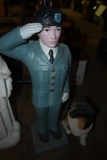 Concrete Solider Statue