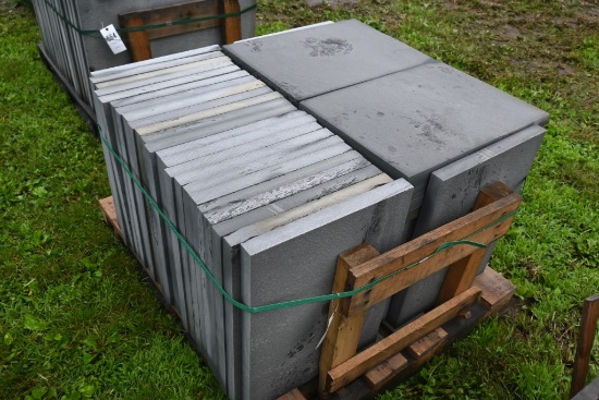 Pallet of 18" x 24" x 1.5" Pieces of Bluestone