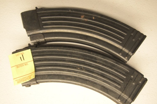 2 AK47 Steel 30 Round Magazines