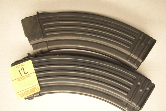 2 AK47 Steel 30 Round Magazines
