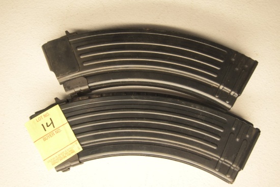 2 AK47 Steel 30 Round Magazines
