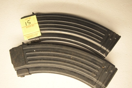 2 AK47 Steel 30 Round Magazines