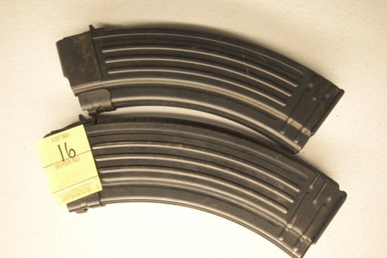 2 AK47 Steel 30 Round Magazines
