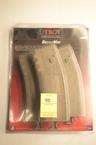 3 Troy Battlemag AR-15 223 556 30 Round Magazines