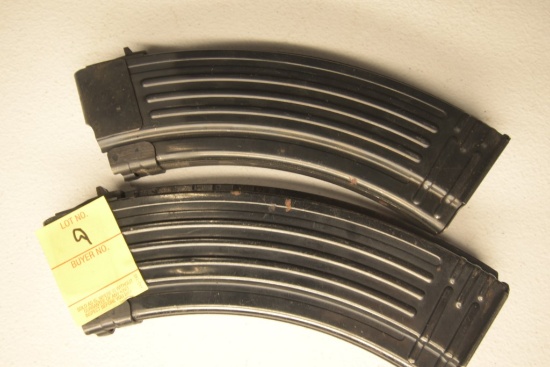 2 AK47 Steel 30 Round Magazines