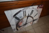 Stylized Print of Clock