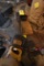Three Saws and Miter Guide and Pelt Scraper