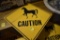 Caution Horse Sign