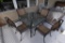 Glass Top Outdoor Table with 4 Chairs