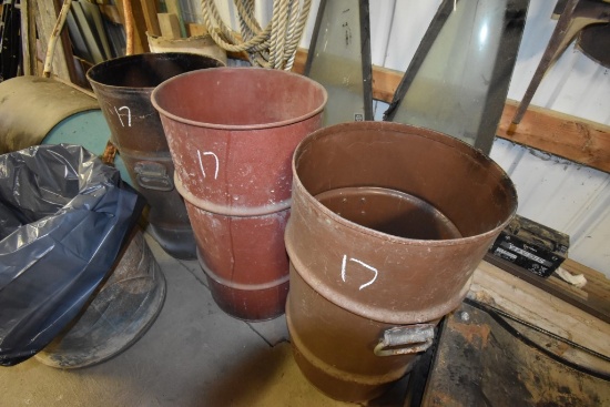 3 Metal Drums