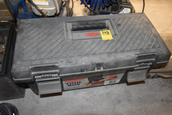 Rubbermaid Tool Box with Misc Contents