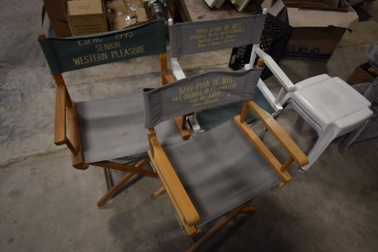 3 Equestrian Judging Chairs