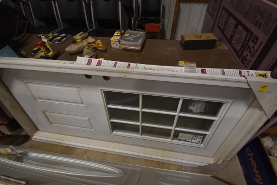 36" Exterior 9 Light Door in Frame