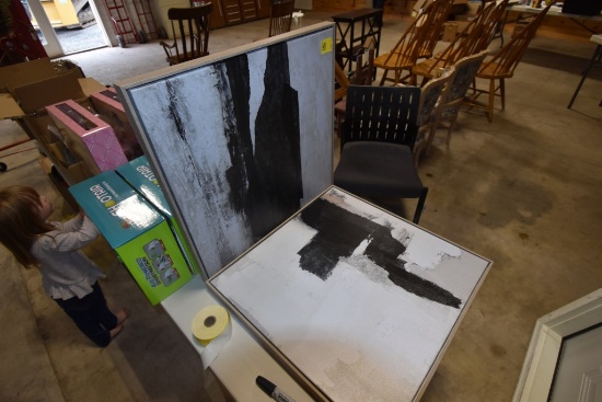 Two 24" x 24" Decorative Prints