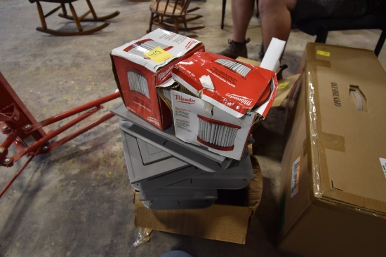 4 Eblock Mounting Bases, 2 Milwaukee Vacuum Filters