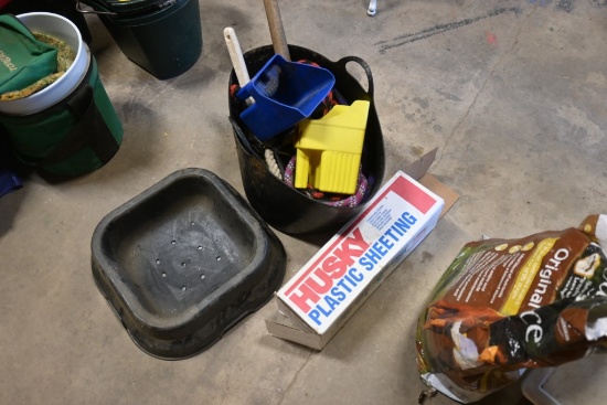 Plastic Sheeting, and Horse Items
