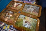 American Can Company of Maywood Illinois Warner Paterson Company Four Dog TV Trays