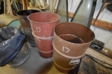 3 Metal Drums