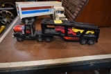 1978 Buddy L Car Hauler with Buddy L 1980 Cars