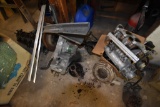 Group of Heads, Brake Rotors and Engine Parts