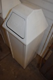 United Square Metal Trash Can