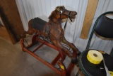 Antique Wooden Rocking Horse