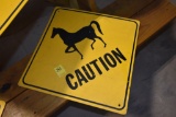 Caution Horse Sign