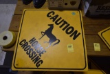 Caution Horse Crossing Sign