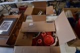 Christmas Dish Set and Box of Thermoses