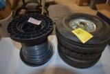 3 Lawn Mower Wheels and Weed Wacker Line