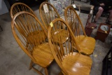 5 Thomasville Wooden Chairs