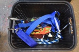 Tote of Leashes, Gloves, Grooming Brush