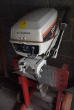 Johnson 7.5 Outboard Boat Motor on Stand