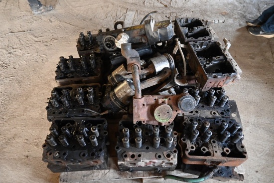 Pallet of Cummins N14 CELECT Parts