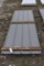28 Pieces of 10' Sections of Grey Corrugated Metal Paneling
