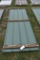 24 Pieces of 10' Sections of Green Corrugated Metal Paneling