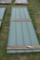 24 Pieces of 10' Sections of Green Corrugated Metal Paneling
