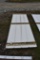 30 Pieces of 10' Sections of Eggshell Corrugated Metal Paneling