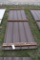 30 Pieces of 10' Sections of Brown Corrugated Metal Paneling