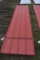 32 Section of 12' Red Corrugated Metal Paneling